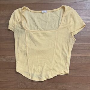 Cotton On Soft Yellow Short Sleeve Tee